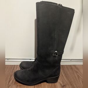 Teva - Foxy Tall Waterproof Boots Leather Equestrian 1019224 | Size 8.5 | Black